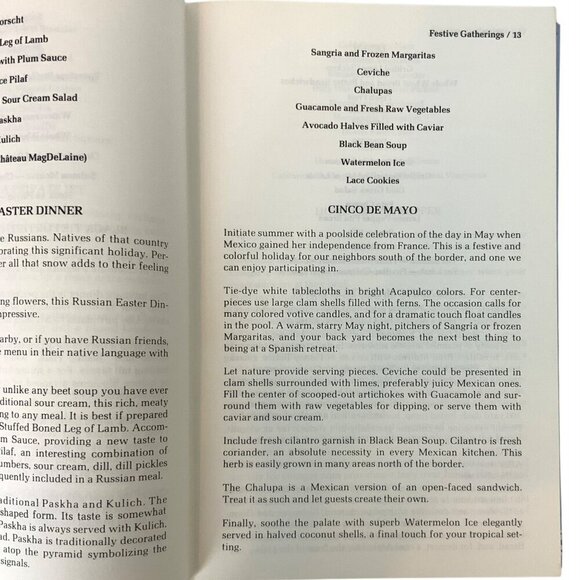 Dallas Texas Junior League Cookbook Hardcover 1978 Recipes Entertaining Tips - Picture 6 of 16